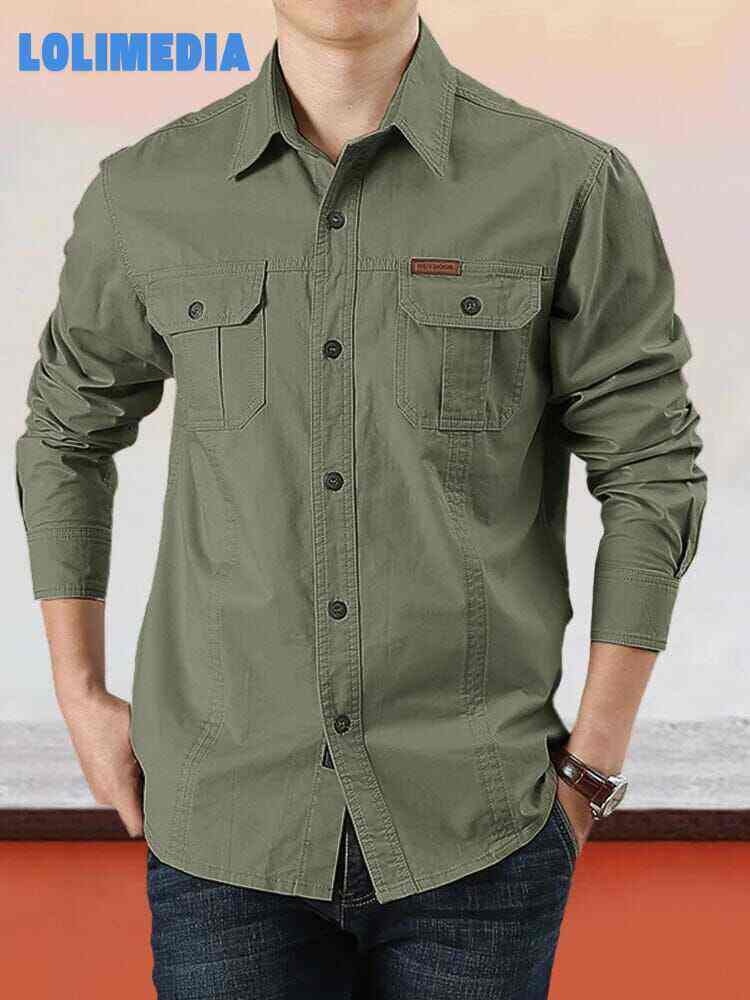 Cotton Solid Color Shirt