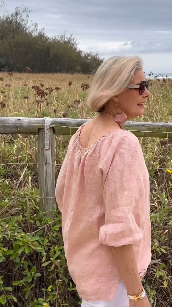 2024 Spring Women's Casual Cotton linen top