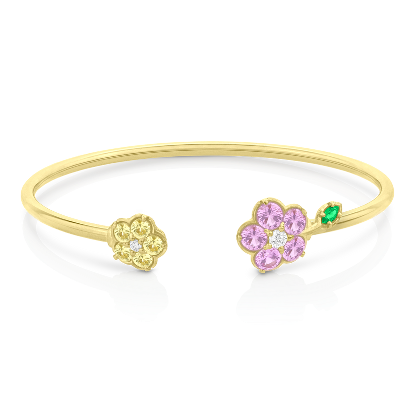 Paul Morelli Yellow & Pink Sapphire Wild Child Bangle