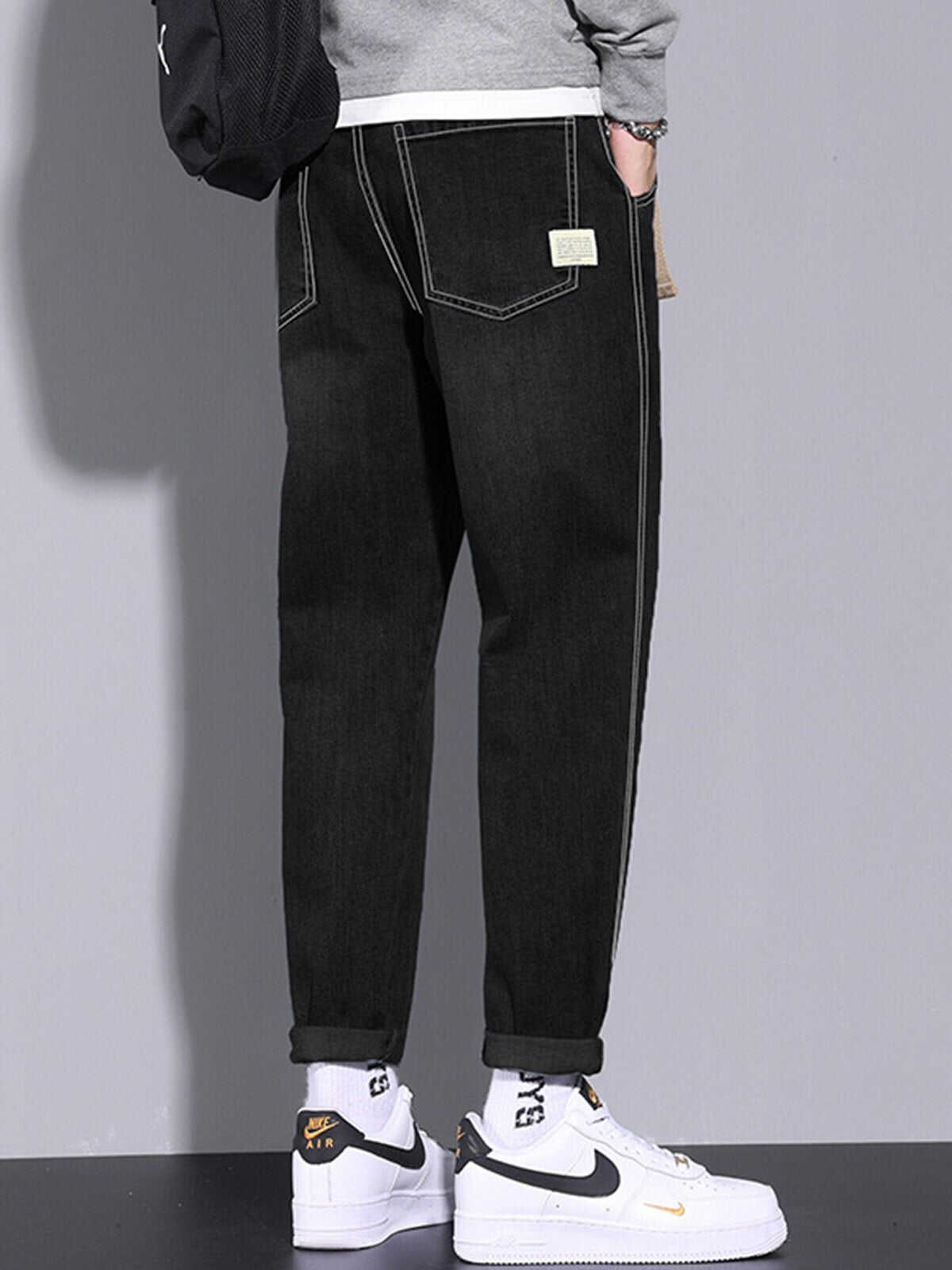 M's Vintage Casual Taper Loose Fit Jeans