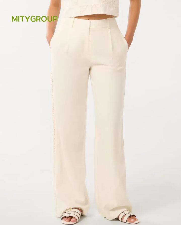 Crochet Wide-Leg Pants