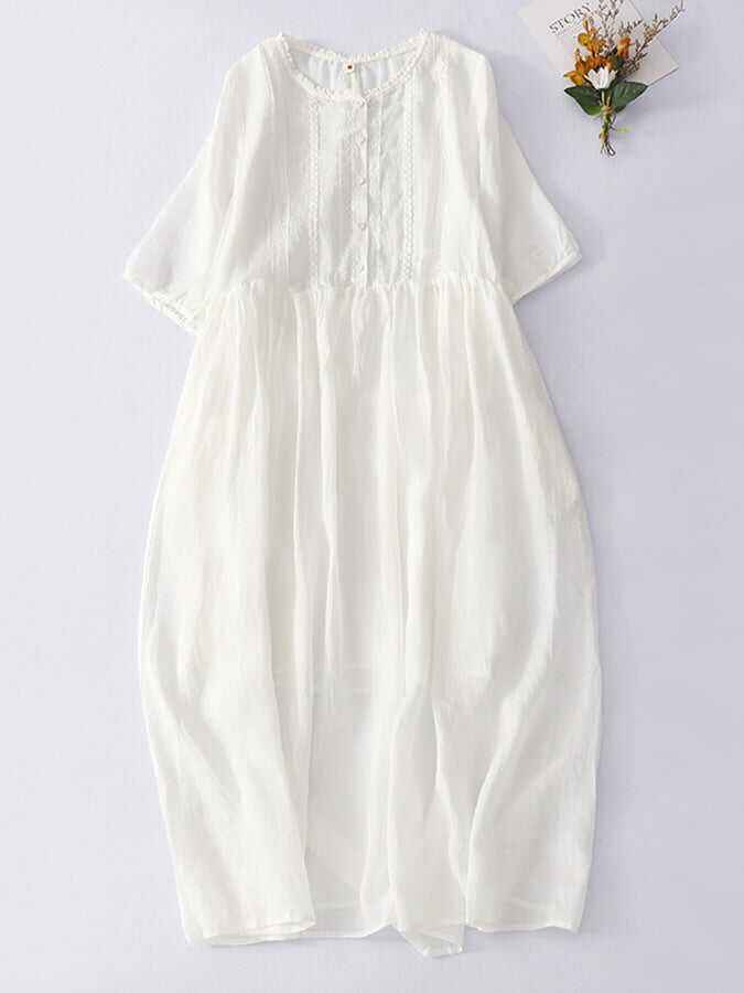 Literary Mosaic Lace Mosaic Dress