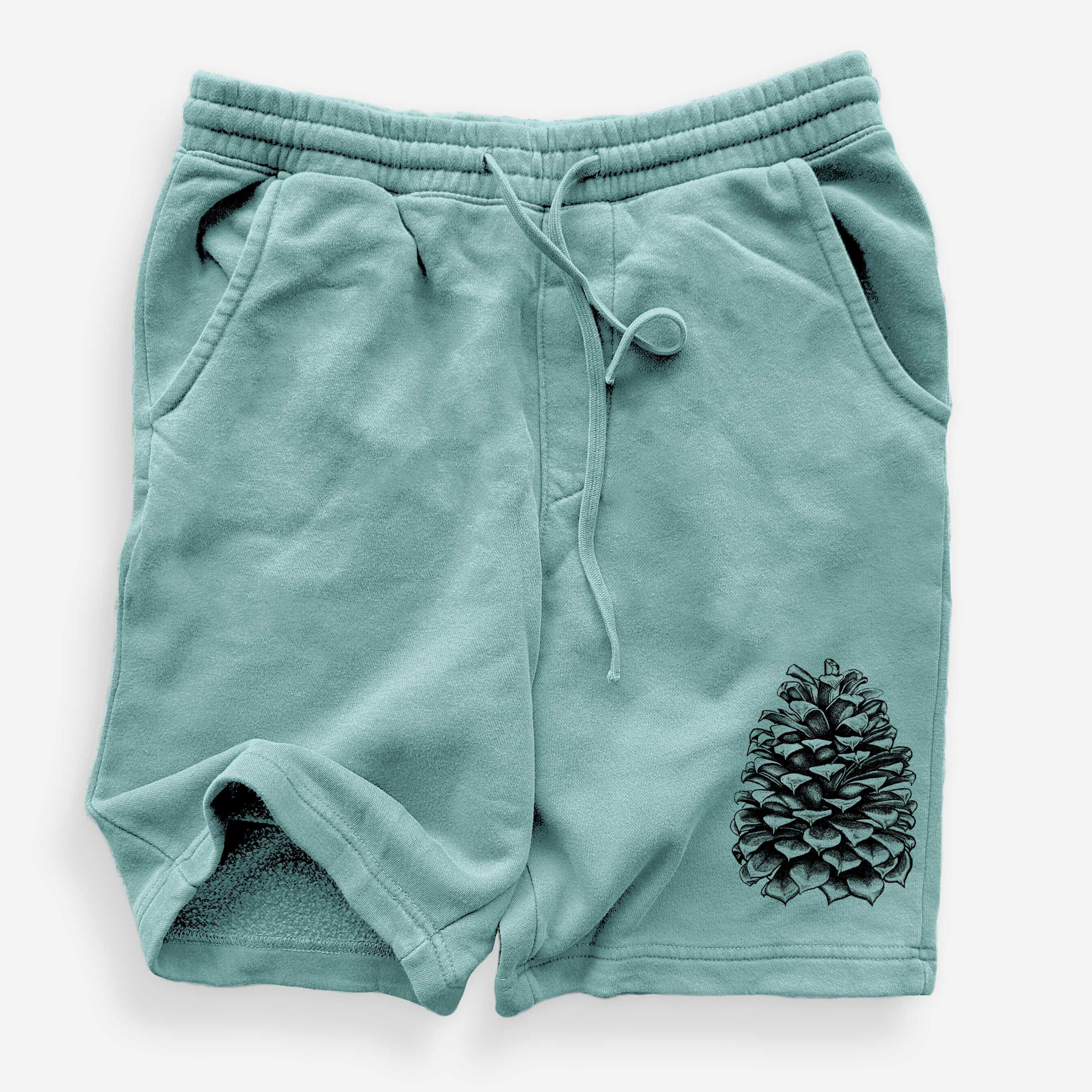 Pinus Jeffreyi - Jeffrey Pine Cone - Unisex Pigment Dyed Shorts
