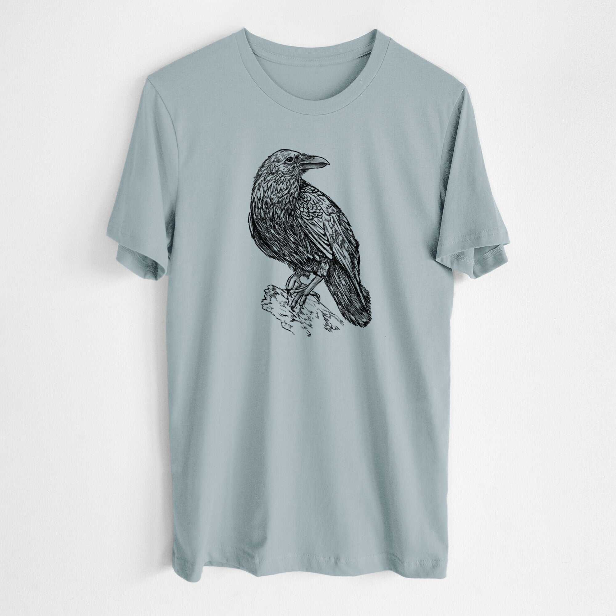 Corvus corax - Common Raven - Lightweight 100% Cotton Unisex Crewneck