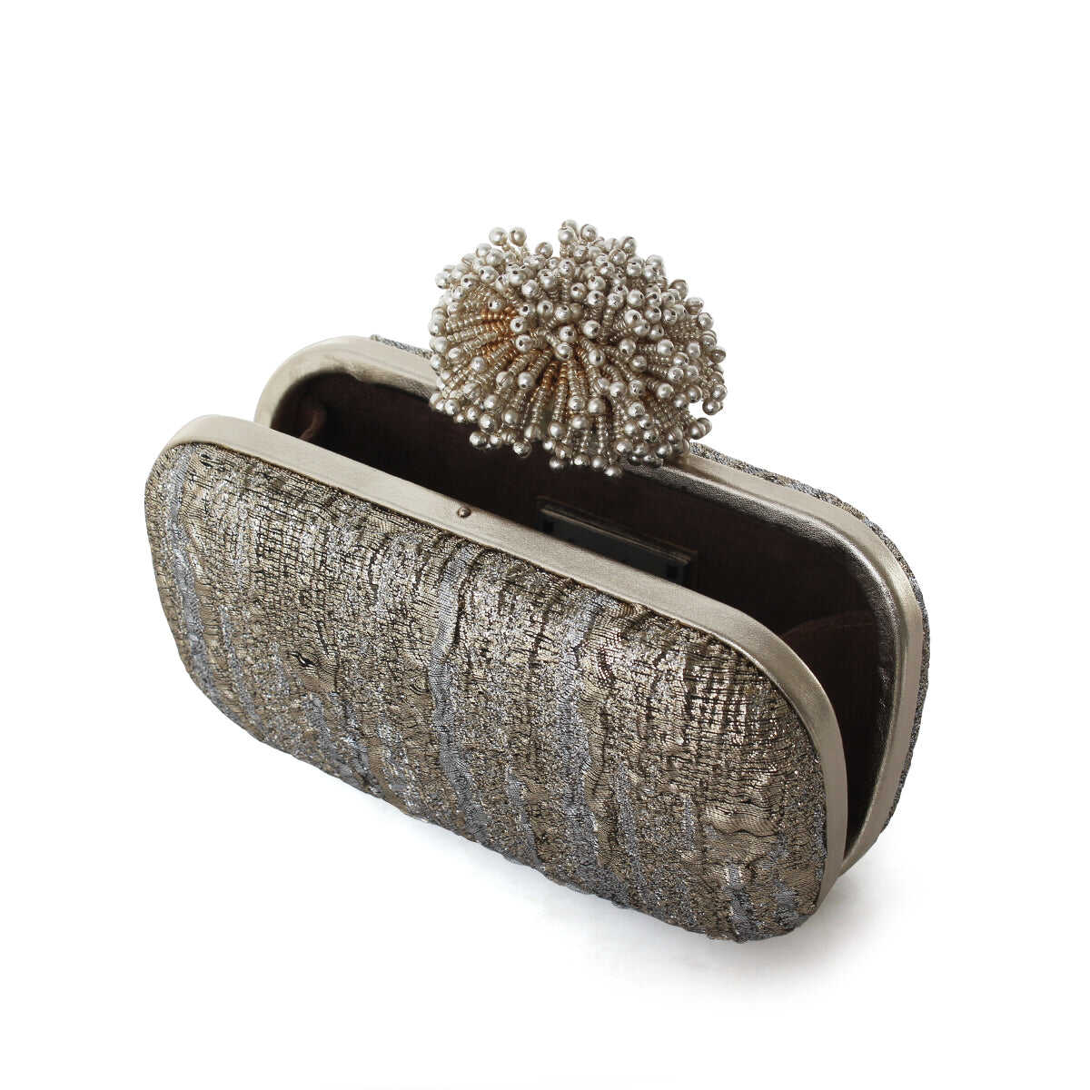 DAHLIA ON AURORA BOX CLUTCH
